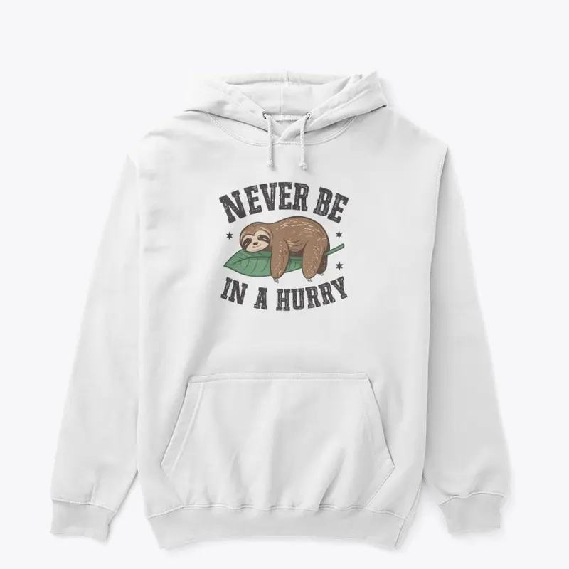 Never be in a hurry sloth funny design